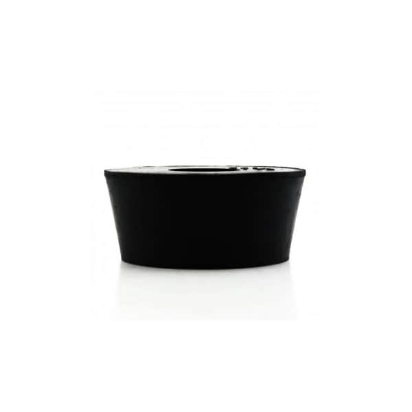 United Scientific Laboratory Grade Rubber Stopper w/Hole, Black SBR Rubber, Size No 11 1/2, 63 x 50 x 25mm, 6PK 259150H-115 - main